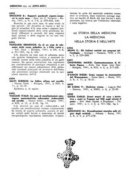 Bibliografia italiana. Gruppo B, Medicina