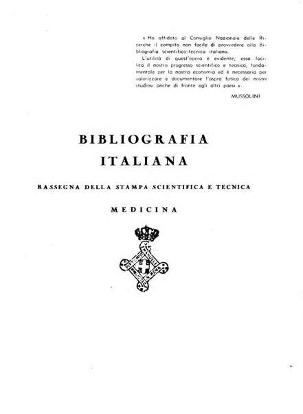 Bibliografia italiana. Gruppo B, Medicina