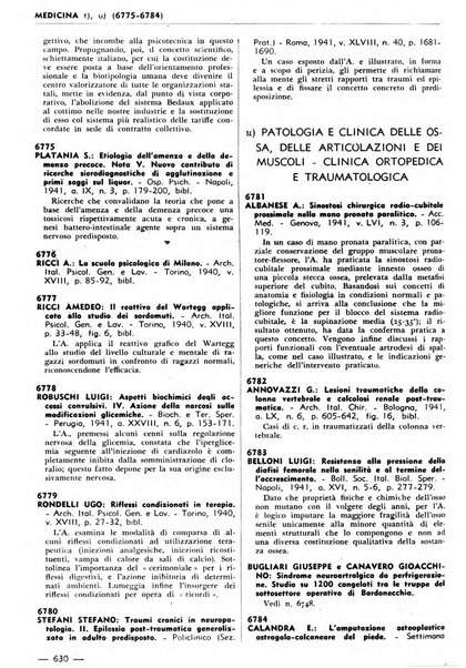 Bibliografia italiana. Gruppo B, Medicina