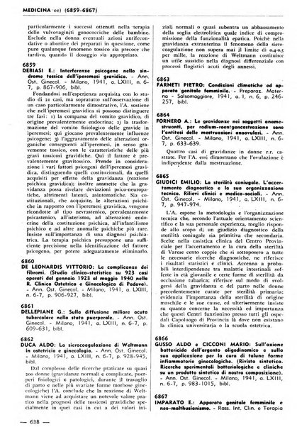 Bibliografia italiana. Gruppo B, Medicina