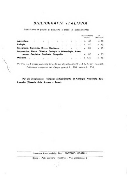 Bibliografia italiana. Gruppo B, Medicina