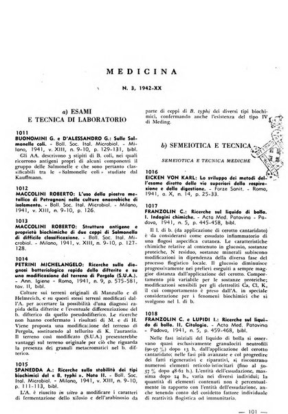 Bibliografia italiana. Gruppo B, Medicina