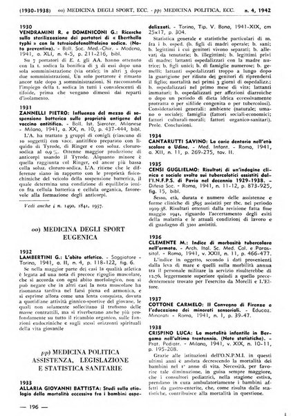 Bibliografia italiana. Gruppo B, Medicina