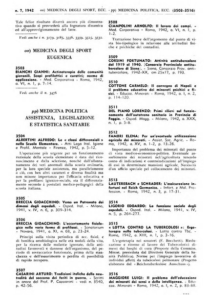 Bibliografia italiana. Gruppo B, Medicina