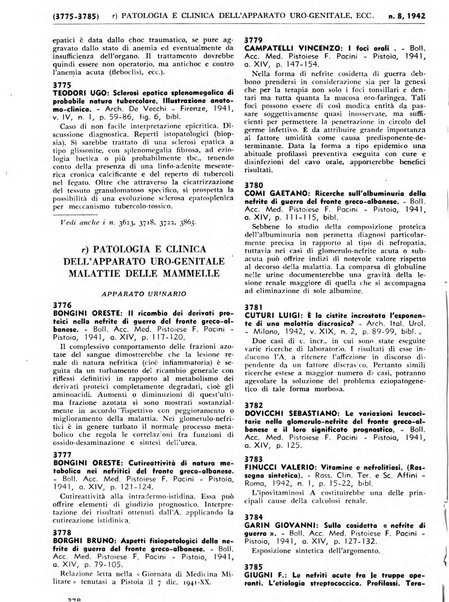 Bibliografia italiana. Gruppo B, Medicina