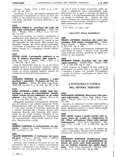 Bibliografia italiana. Gruppo B, Medicina