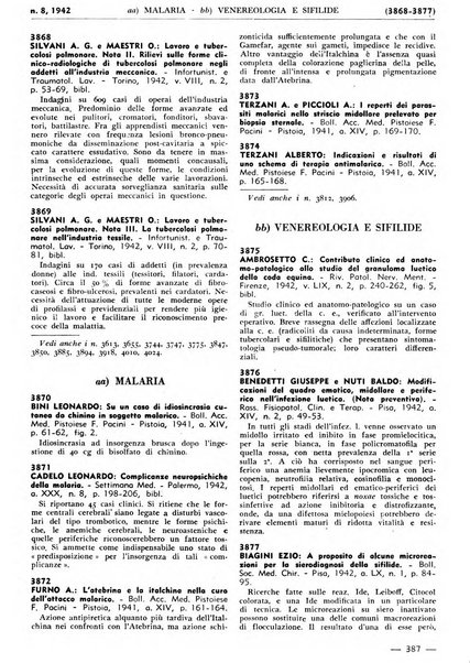 Bibliografia italiana. Gruppo B, Medicina