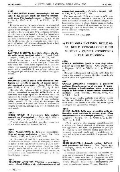 Bibliografia italiana. Gruppo B, Medicina