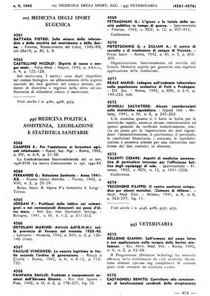 Bibliografia italiana. Gruppo B, Medicina