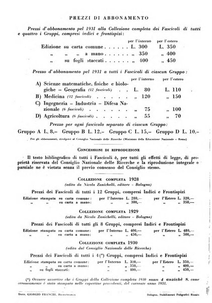 Bibliografia italiana. Gruppo C, Ingegneria, industria, difesa nazionale