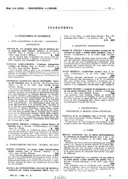 Bibliografia italiana. Gruppo C, Ingegneria, industria, difesa nazionale