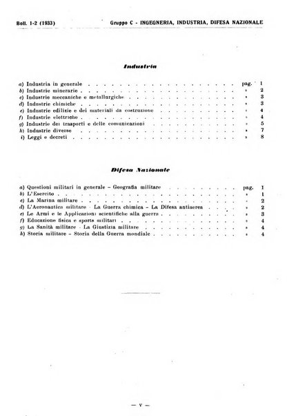 Bibliografia italiana. Gruppo C, Ingegneria, industria, difesa nazionale