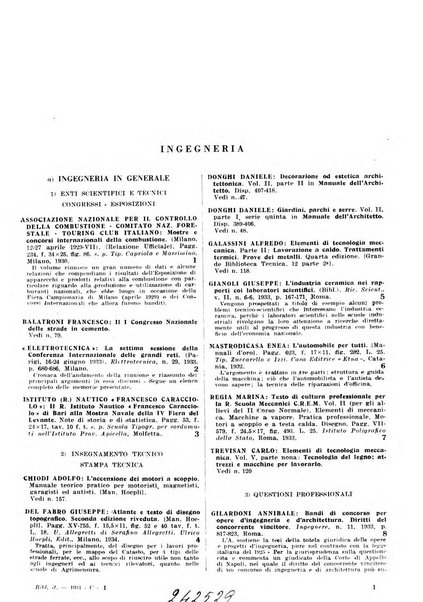 Bibliografia italiana. Gruppo C, Ingegneria, industria, difesa nazionale