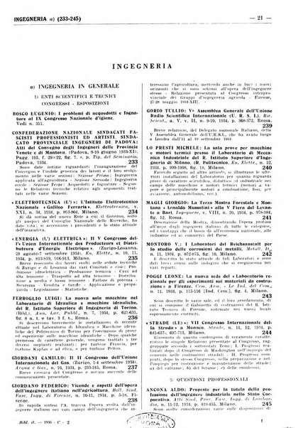 Bibliografia italiana. Gruppo C, Ingegneria, industria, difesa nazionale