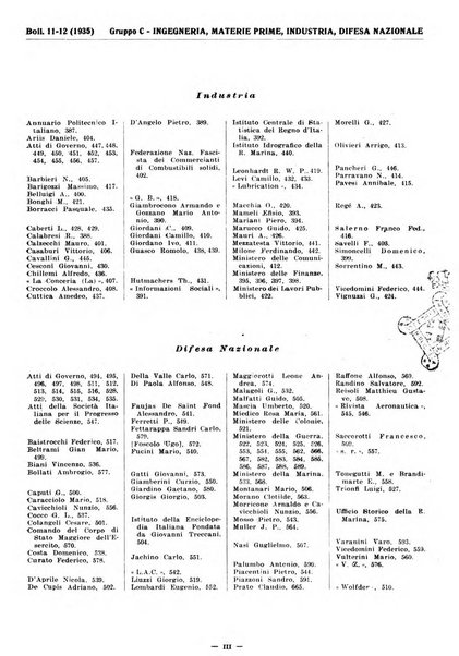 Bibliografia italiana. Gruppo C, Ingegneria, industria, difesa nazionale