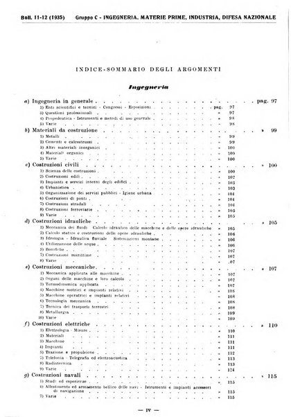 Bibliografia italiana. Gruppo C, Ingegneria, industria, difesa nazionale