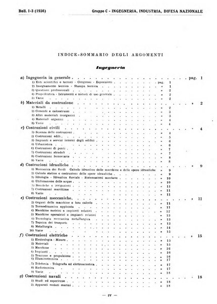 Bibliografia italiana. Gruppo C, Ingegneria, industria, difesa nazionale