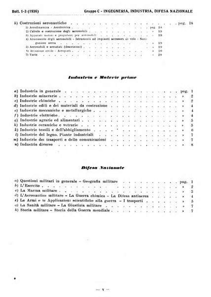 Bibliografia italiana. Gruppo C, Ingegneria, industria, difesa nazionale