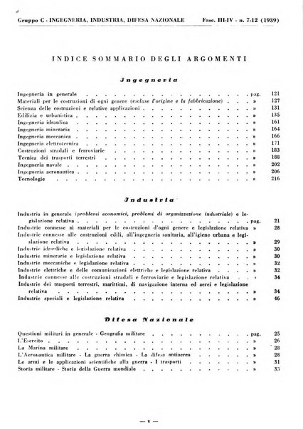 Bibliografia italiana. Gruppo C, Ingegneria, industria, difesa nazionale