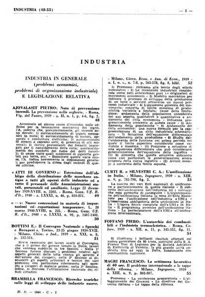 Bibliografia italiana. Gruppo C, Ingegneria, industria, difesa nazionale