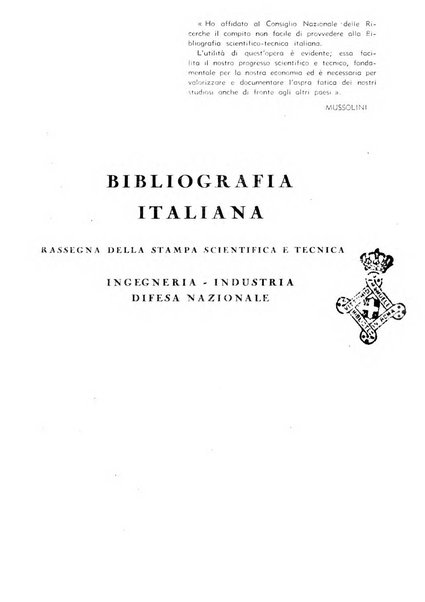 Bibliografia italiana. Gruppo C, Ingegneria, industria, difesa nazionale