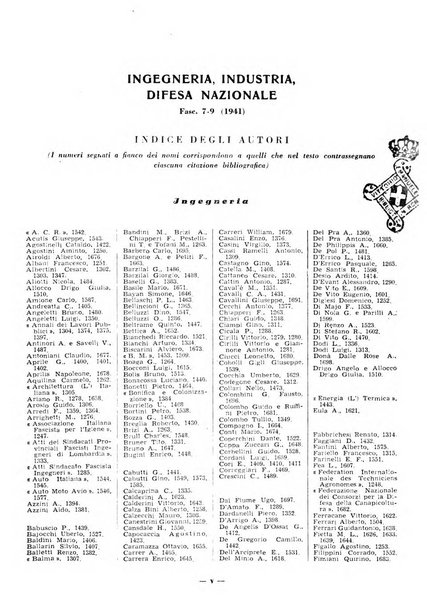 Bibliografia italiana. Gruppo C, Ingegneria, industria, difesa nazionale