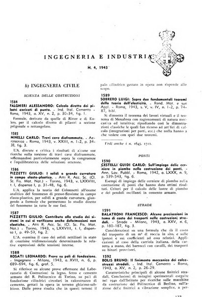 Bibliografia italiana. Gruppo C, Ingegneria, industria, difesa nazionale