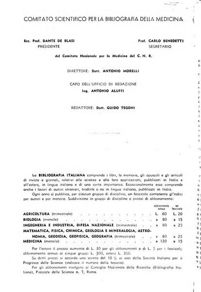 Bibliografia italiana. Gruppo C, Ingegneria, industria, difesa nazionale