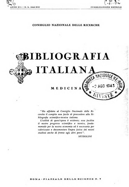 Bibliografia italiana. Gruppo C, Ingegneria, industria, difesa nazionale