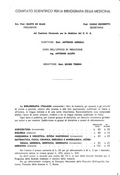 Bibliografia italiana. Gruppo C, Ingegneria, industria, difesa nazionale