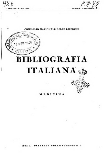 Bibliografia italiana. Gruppo C, Ingegneria, industria, difesa nazionale