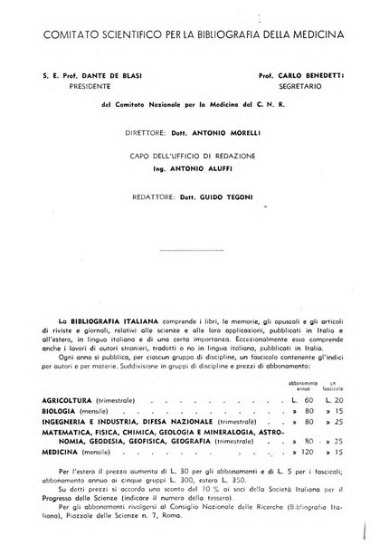 Bibliografia italiana. Gruppo C, Ingegneria, industria, difesa nazionale