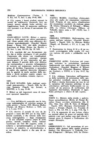 Bibliografia medico-biologica rassegna generale mensile dei libri e della stampa periodica italiana di medicina e di biologia