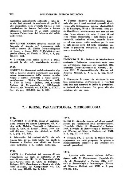 Bibliografia medico-biologica rassegna generale mensile dei libri e della stampa periodica italiana di medicina e di biologia