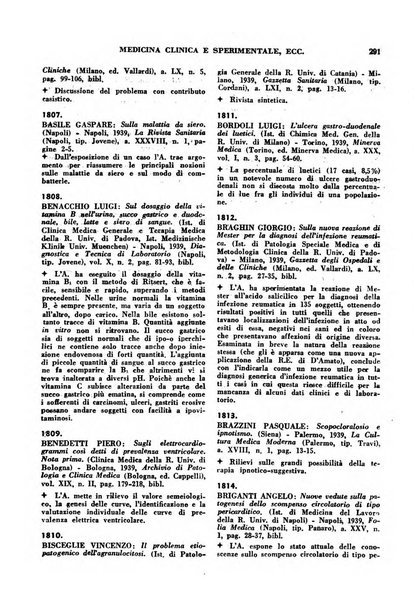 Bibliografia medico-biologica rassegna generale mensile dei libri e della stampa periodica italiana di medicina e di biologia