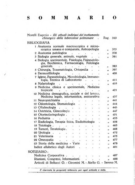 Bibliografia medico-biologica rassegna generale mensile dei libri e della stampa periodica italiana di medicina e di biologia