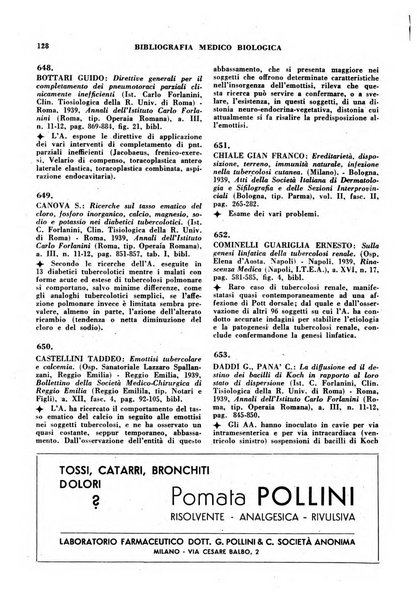 Bibliografia medico-biologica rassegna generale mensile dei libri e della stampa periodica italiana di medicina e di biologia