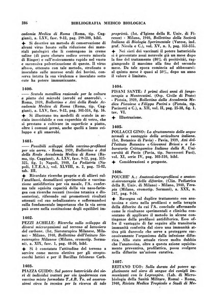 Bibliografia medico-biologica rassegna generale mensile dei libri e della stampa periodica italiana di medicina e di biologia