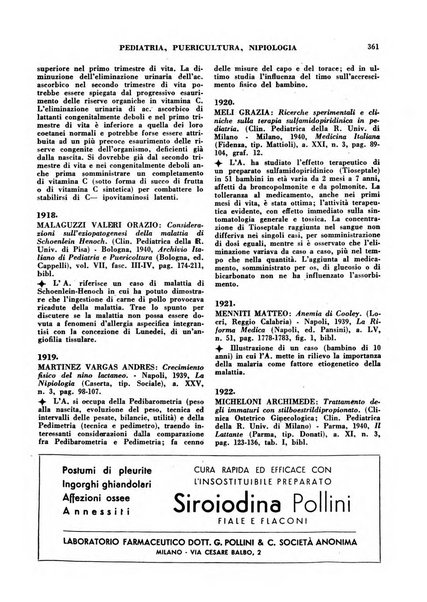 Bibliografia medico-biologica rassegna generale mensile dei libri e della stampa periodica italiana di medicina e di biologia