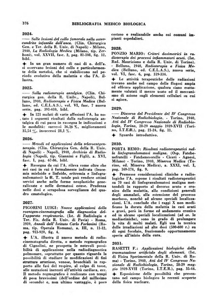 Bibliografia medico-biologica rassegna generale mensile dei libri e della stampa periodica italiana di medicina e di biologia