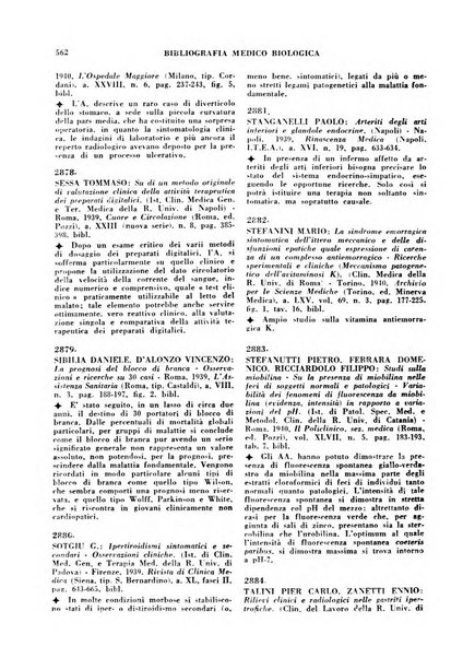 Bibliografia medico-biologica rassegna generale mensile dei libri e della stampa periodica italiana di medicina e di biologia