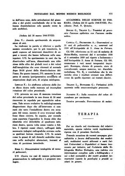 Bibliografia medico-biologica rassegna generale mensile dei libri e della stampa periodica italiana di medicina e di biologia