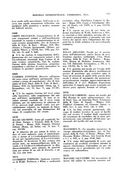 Bibliografia medico-biologica rassegna generale mensile dei libri e della stampa periodica italiana di medicina e di biologia