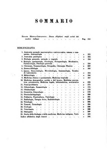 Bibliografia medico-biologica rassegna generale mensile dei libri e della stampa periodica italiana di medicina e di biologia