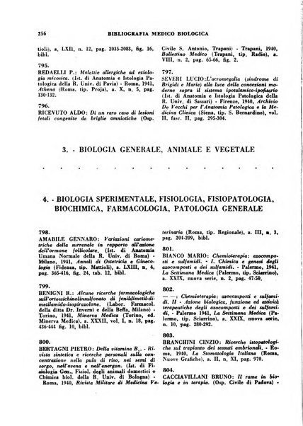 Bibliografia medico-biologica rassegna generale mensile dei libri e della stampa periodica italiana di medicina e di biologia