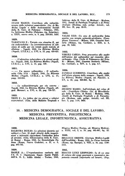 Bibliografia medico-biologica rassegna generale mensile dei libri e della stampa periodica italiana di medicina e di biologia