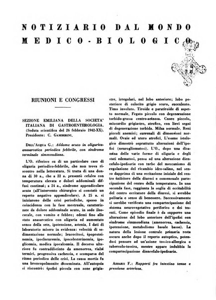 Bibliografia medico-biologica rassegna generale mensile dei libri e della stampa periodica italiana di medicina e di biologia