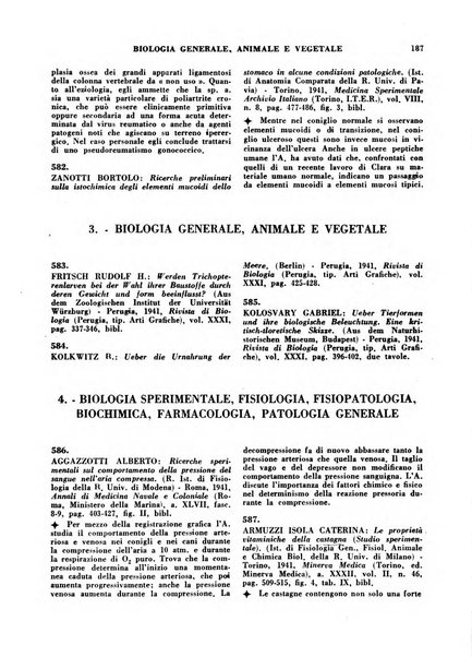 Bibliografia medico-biologica rassegna generale mensile dei libri e della stampa periodica italiana di medicina e di biologia