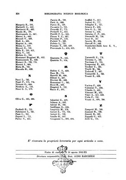 Bibliografia medico-biologica rassegna generale mensile dei libri e della stampa periodica italiana di medicina e di biologia