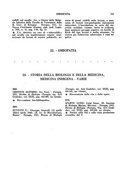 Bibliografia medico-biologica rassegna generale mensile dei libri e della stampa periodica italiana di medicina e di biologia